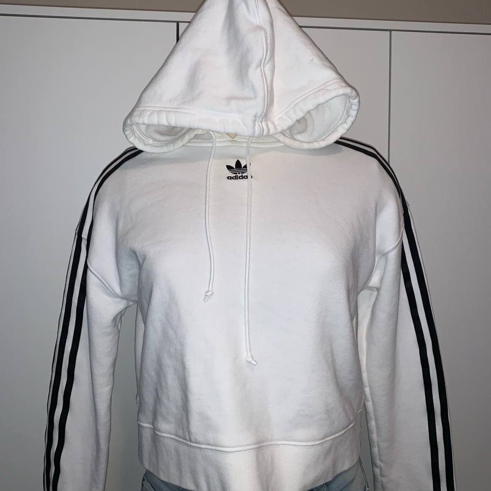 White Adidas Hoodie